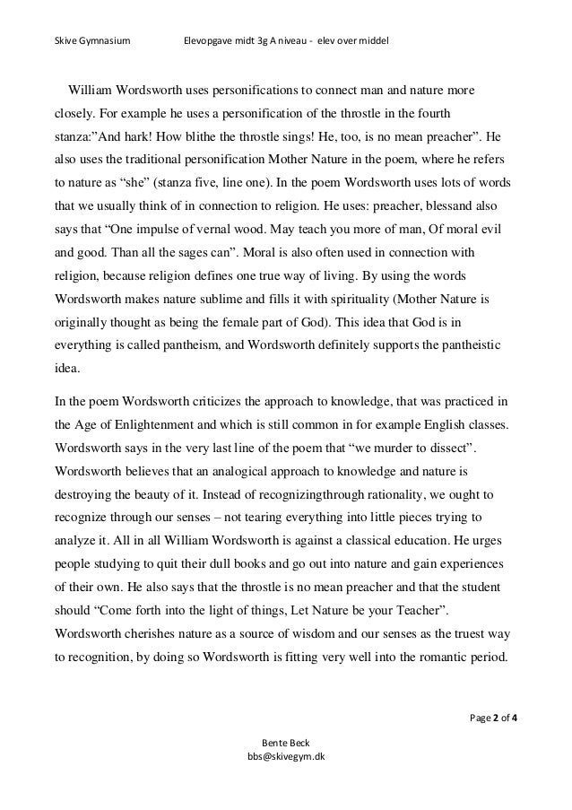 hannah more and william wordsworth turning tables The tables turned the tables turned the tables turned william wordsworth up - tables turned analysis essay in learning more about one subject and taking it apart, we are essentially killing the beautiful simplicity it once held to this natural cycle related posts: an analysis of william wordsworth’s “tintern abbey” essay. hannah more and william wordsworth turning tables The tables turned the tables turned the tables turned william wordsworth up - tables turned analysis essay in learning more about one subject and taking it apart, we are essentially killing the beautiful simplicity it once held to this natural cycle related posts: an analysis of william wordsworth’s “tintern abbey” essay.