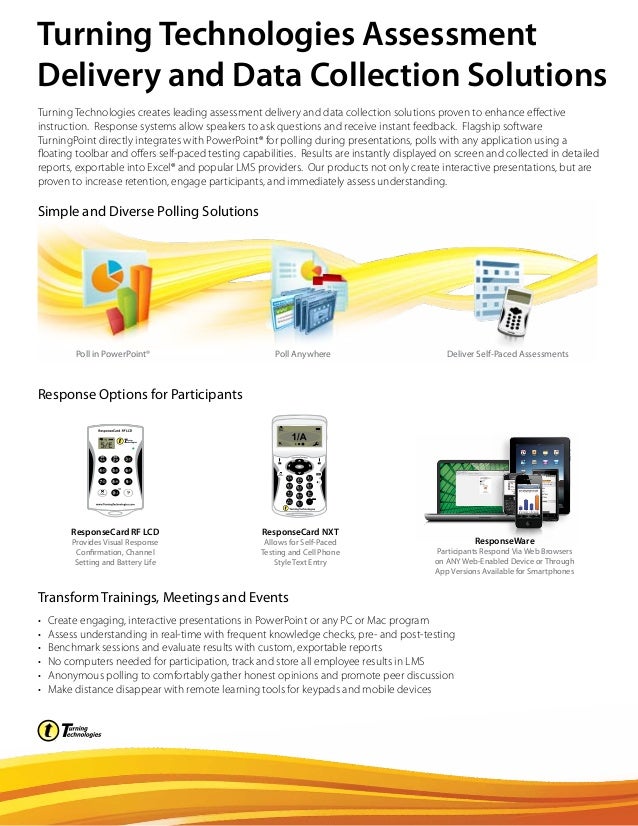 Turning technologies overview