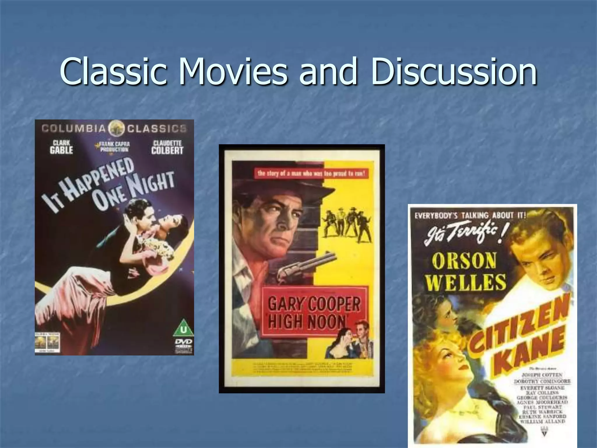 Classic Movies and Discussion
 