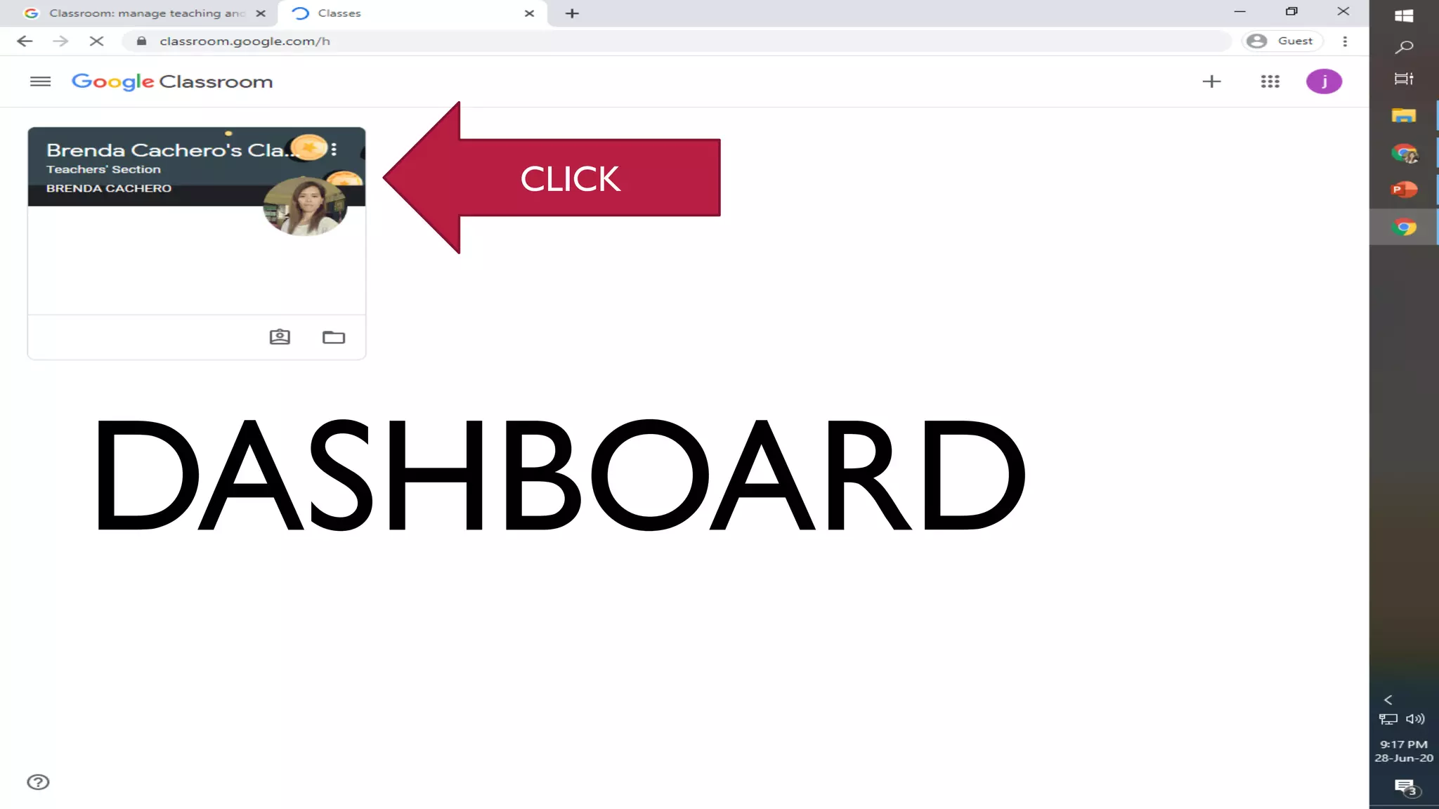 DASHBOARD
CLICK
 