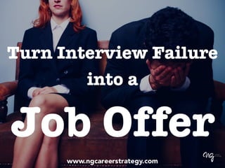 Turn Interview Failure
into a
Job Offer
 