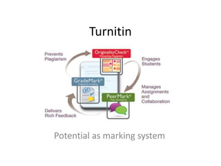 Turnitin Potential as marking system 