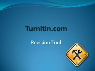 Turnitin.com Revision Tool 