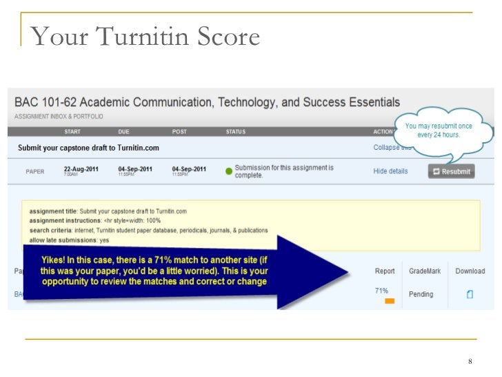 turnitin login for students
