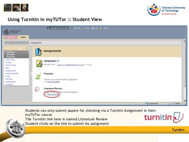 student login turnitin