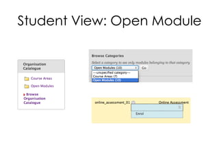 Student View: Open Module
 