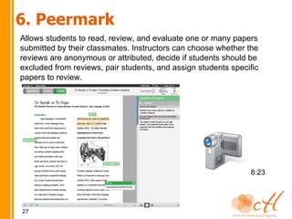 3. Instructors/students submita. The instructor submitsAdvantages Minimal student induction