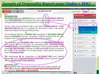 32
Sample of Originality Report page (index = 26%)
[2] = Matching
text found from
this source
 