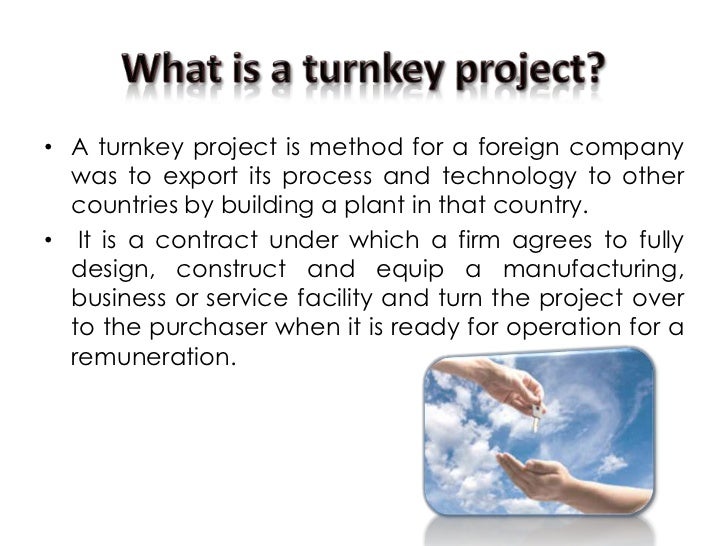 Turnkey projects
