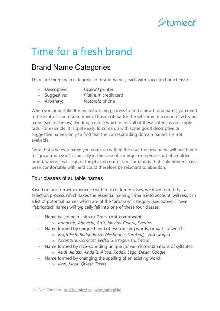 10 Tips For Brand Naming Your Product Or Startup Company