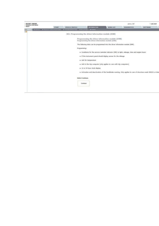 Turn onoff volvo seat belt alarm with vida dice diagnostic tool