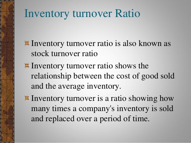 turnover and profitability ratio inventory turnover ratio formula