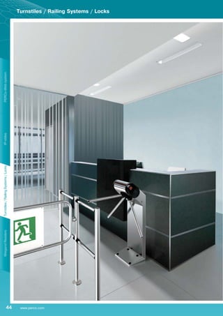 Stillies Railing System Turnstiles & Access Control Systems. PERCo Catalogue | PDF