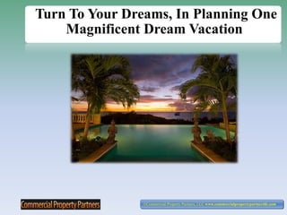 Turn To Your Dreams, In Planning One Magnificent Dream Vacation  