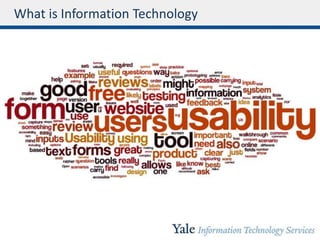 What is Information Technology
 