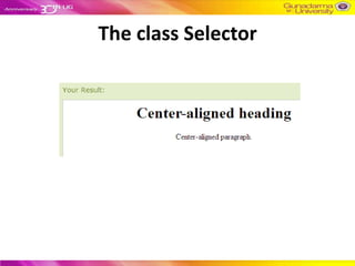 The class Selector
 