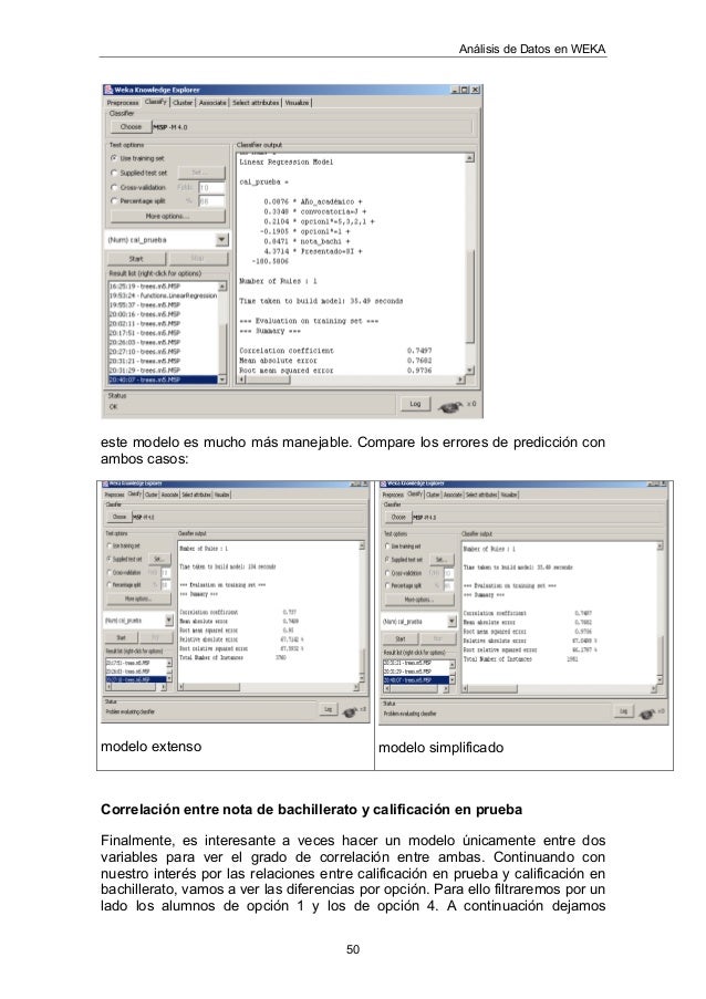 Opciones binarias con weka