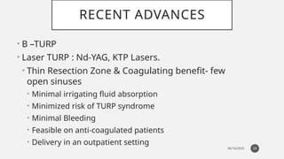 TURP and anesthetic considetation....... | PPTX