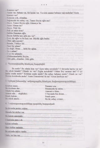 Թուրքերենի դասագիրք