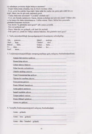 Թուրքերենի դասագիրք