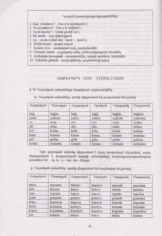 Թուրքերենի դասագիրք