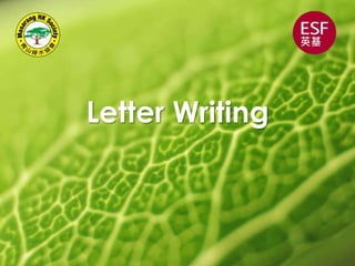 Letter Writing
 