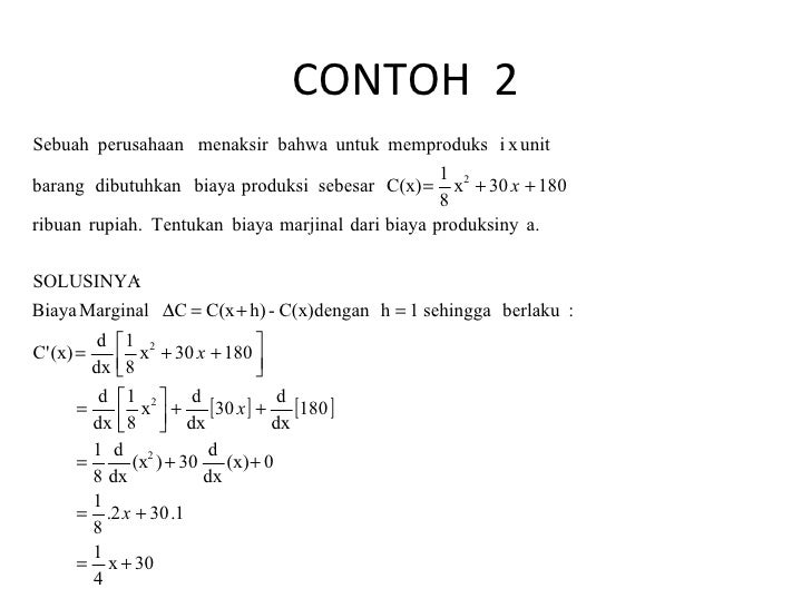 Turunan Fungsi Lengkap