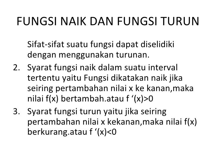 Turunan Fungsi Lengkap