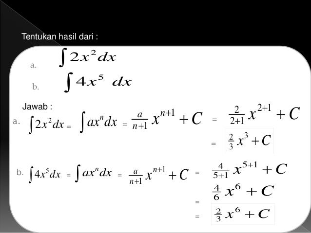 Turunan dan integral