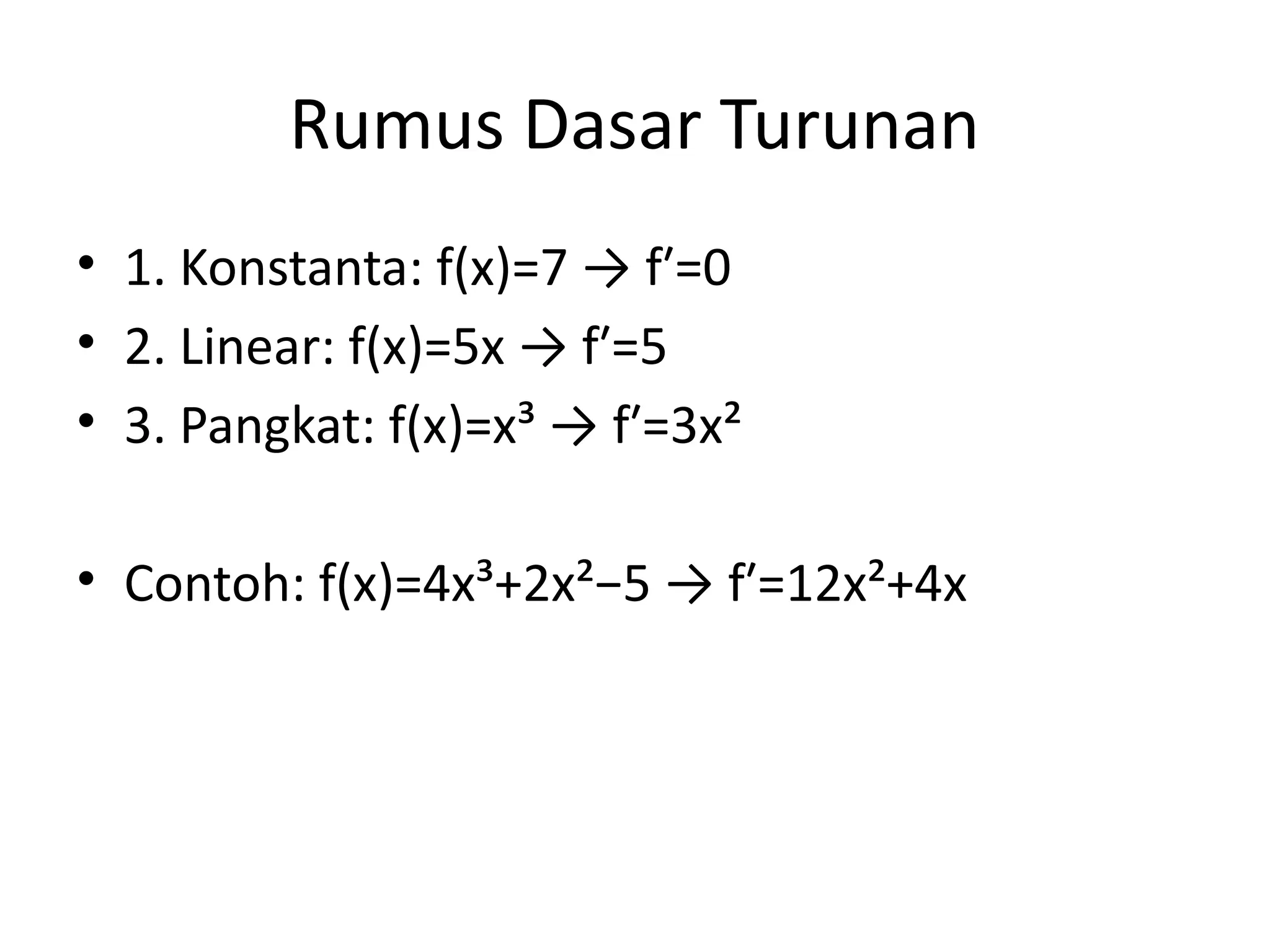 Turunan_Fungsi_Aljabar.kelas xii SMA matematika lanjut | PPTX