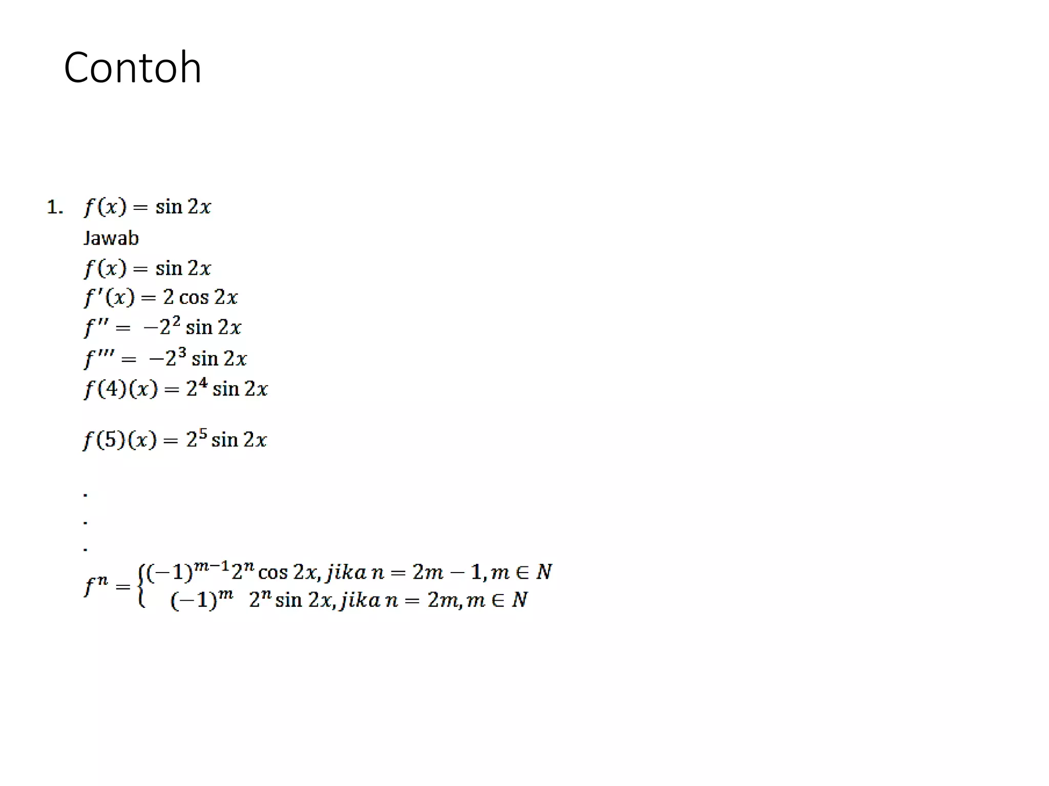 Turunan Tingkat Tinggi.ppt