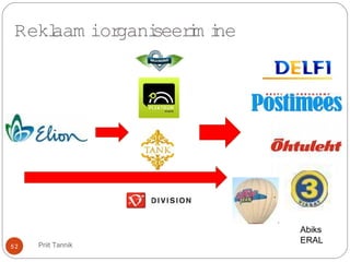 Priit Tannik
Reklaam iorganiseerim ine
Abiks
ERAL
52
 