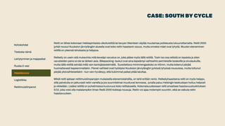 CASE: SOUTH BY CYCLE
 