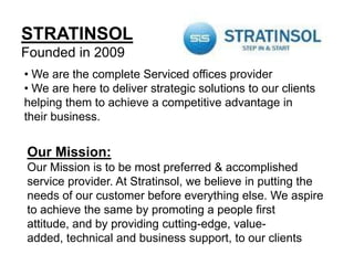 STRATINSOL Founded in 2009 ,[object Object]