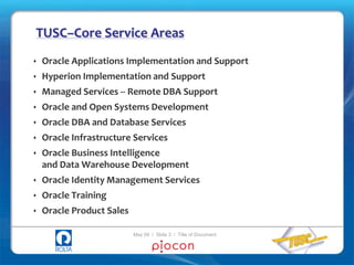 TUSC-Piocon OBIEE Case Studies | PPTX