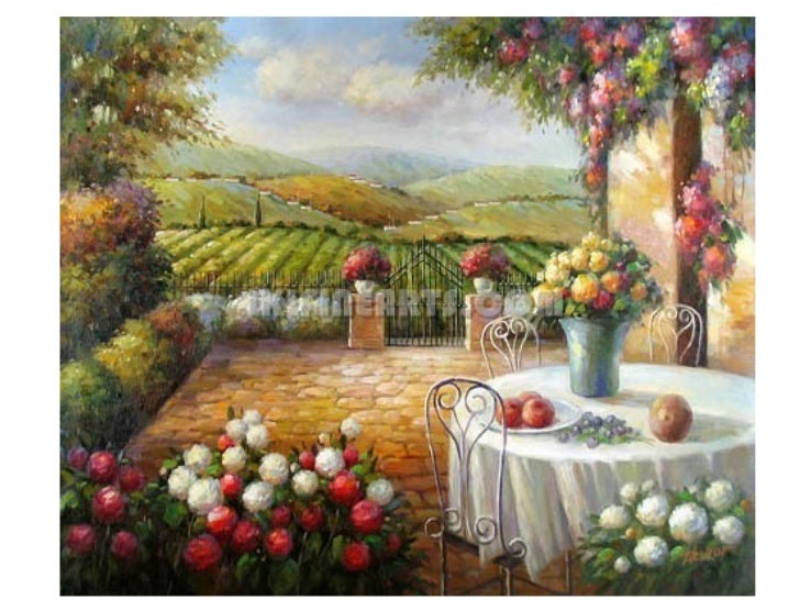 Tuscan Italian Vineyard Decor Canvas Art Wall Picture003