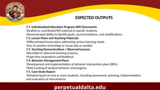 Practicum Proposal Example PRACTICUM PROPOSAL FOR SPECIAL EDUCATION | PPTX