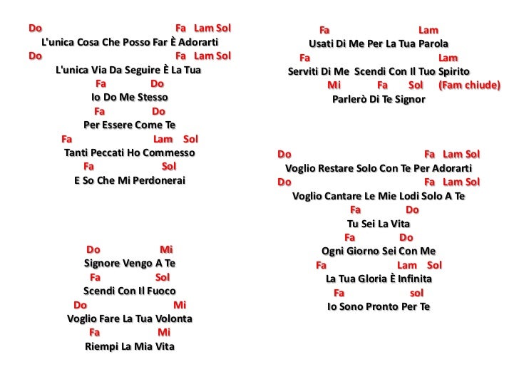 Tu Sei La Mia Vita Testo Pdf