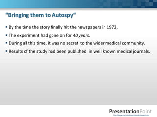 Tuskegee study | PPTX