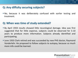 Tuskegee study | PPTX