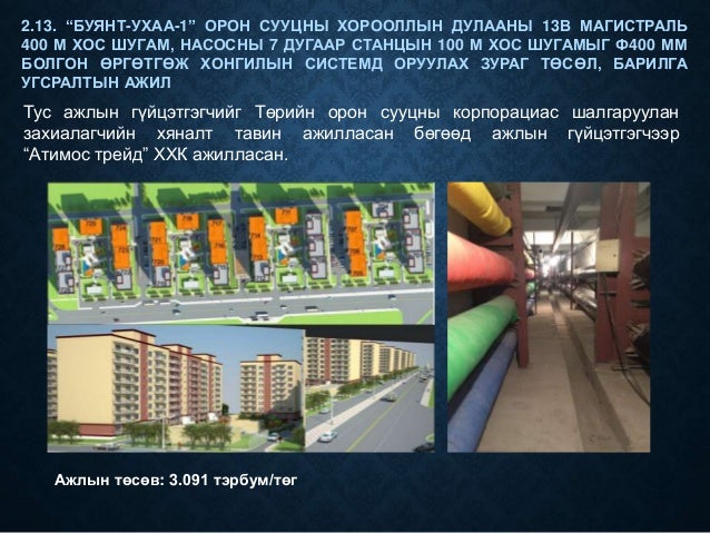 Дэд бүтэц төслийн танилцуулга 2015.01.15