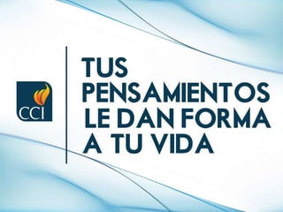 Tus pensamiento le dan forma a tu vida / René Peñalba