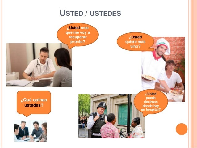 Resultado de imagen de usted y ustedes