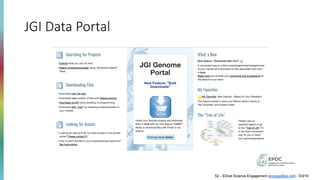 JGI Data Portal
52 – ESnet Science Engagement (engage@es.net) - 5/3/19
 