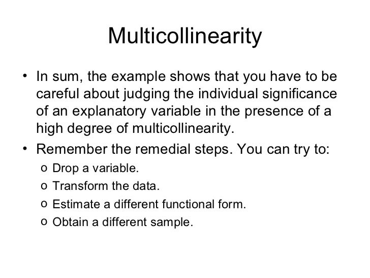 multicollinearity