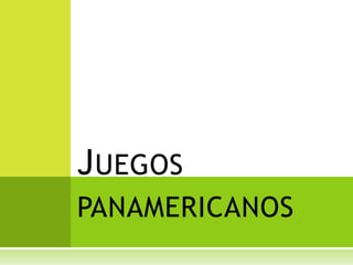Juegos panamericanos 