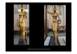 Estatuetas de madeira dourada
 