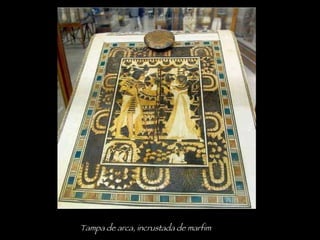 Tampa de arca, incrustada de marfim 