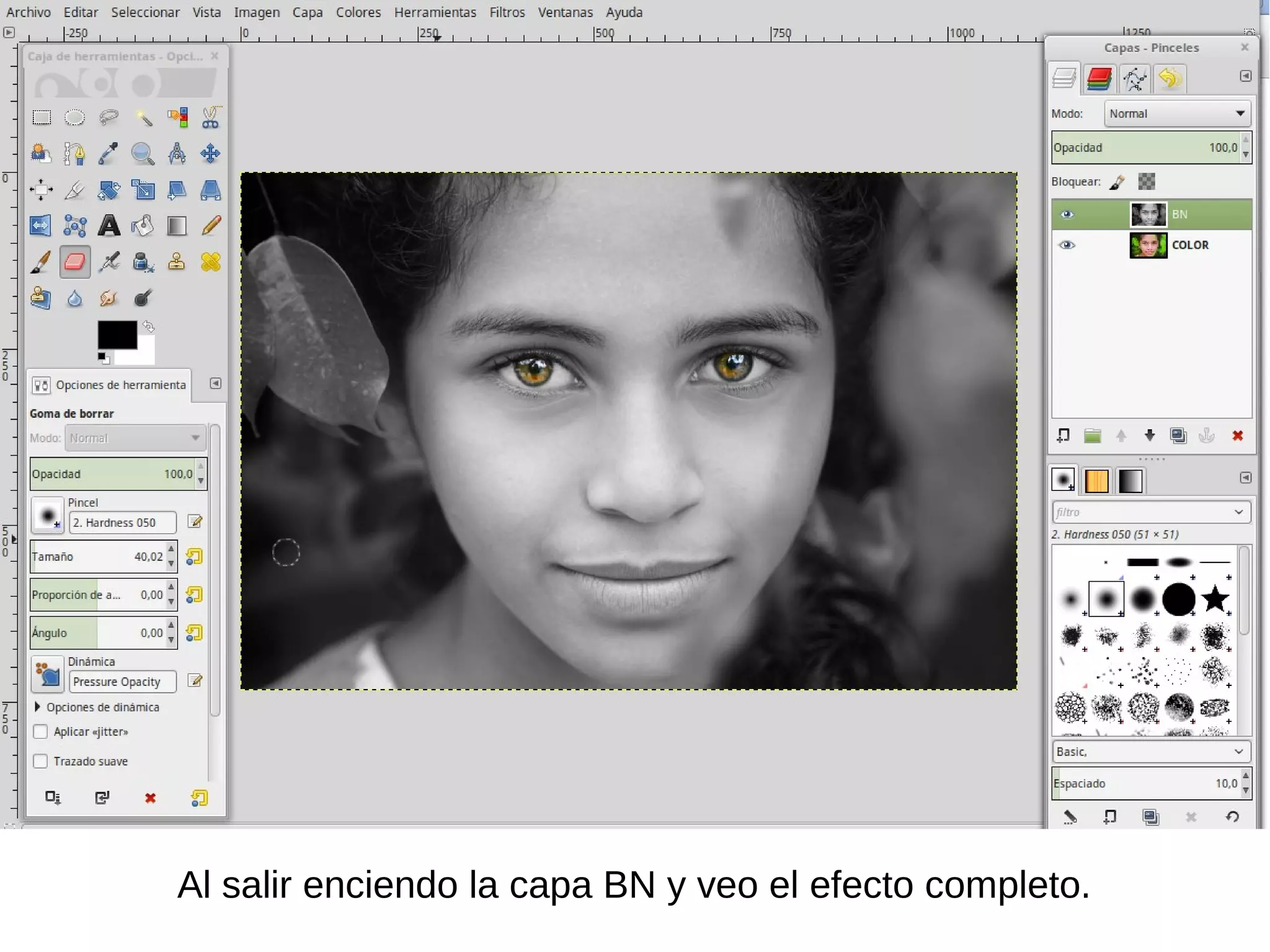 Al salir enciendo la capa BN y veo el efecto completo.
 