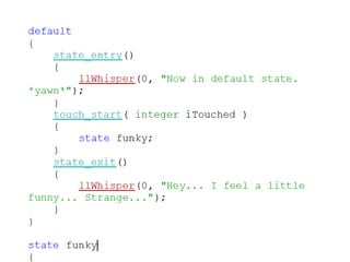 State machines for gesture recognition
